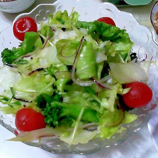 塩昆布のグリーンサラダ